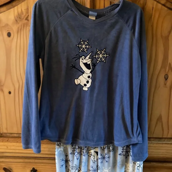 Disney Intimates Sleepwear Women Disney Frozen Olaf Blue
